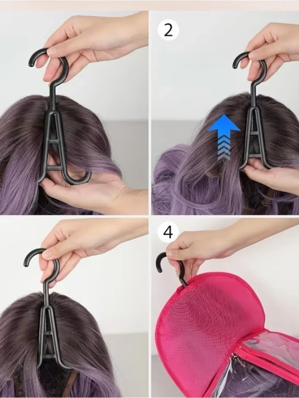 Wig Storage Hanger and Protective Bag